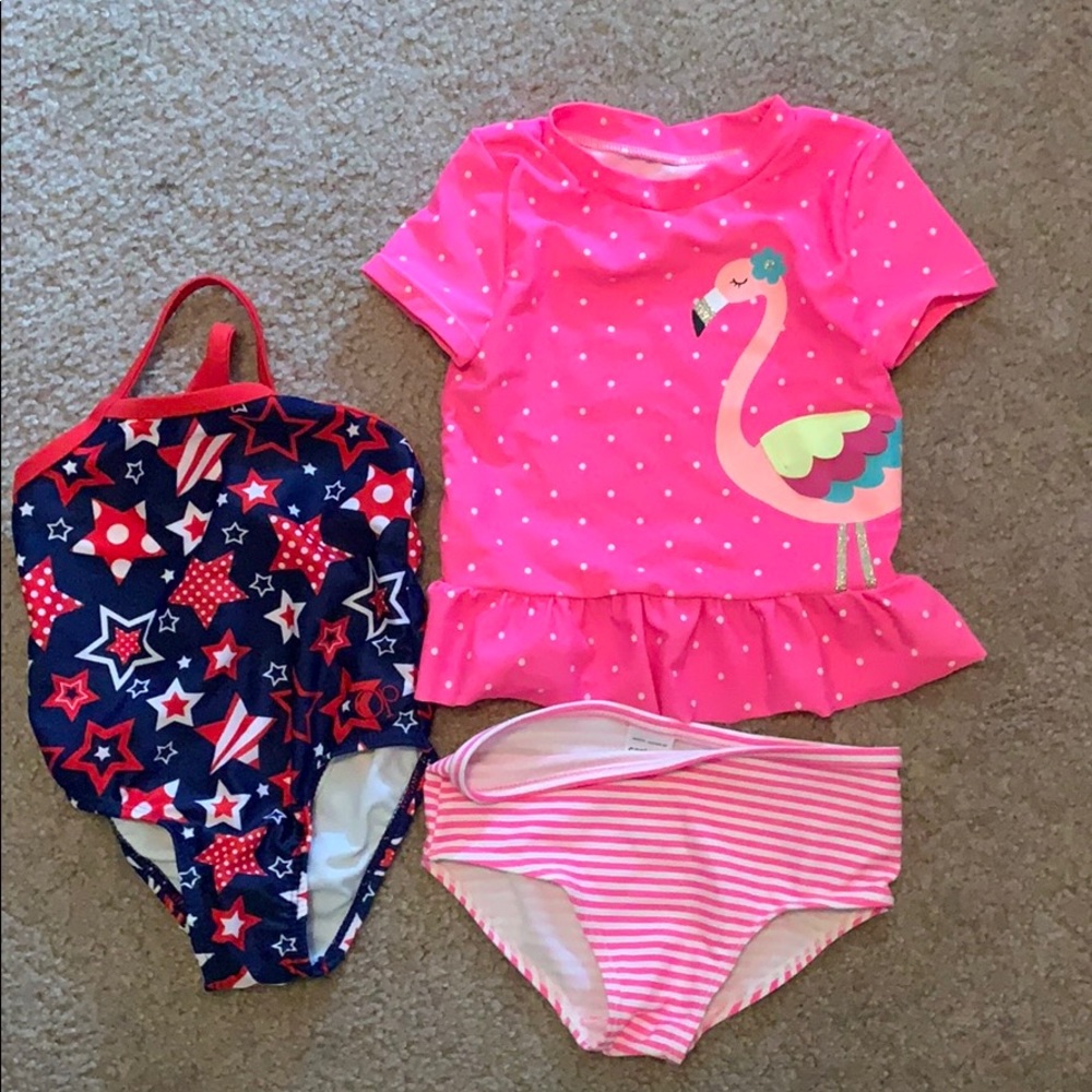 Baby girl bathing suit bundle